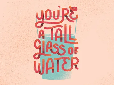 LTLOL Holiday Card: Valentine's cards clean water custom greeting hand drawn holidays illustration let them lol nonprofit texture type typogaphy typography water wip