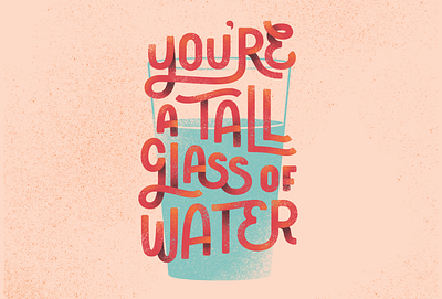 LTLOL Holiday Card: Valentine's cards clean water custom greeting hand drawn holidays illustration let them lol nonprofit texture type typogaphy typography water wip