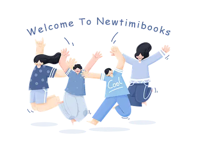 Welcome to Newtimibooks design illustration poster ui