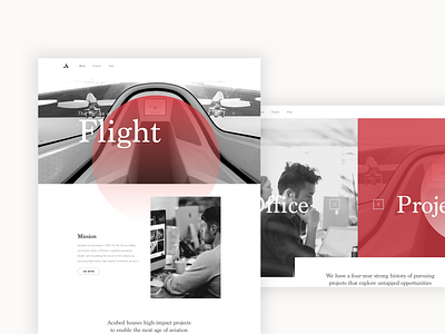 Aerospace Website Vignette aerospace brand identity branding design flat minimal technology
