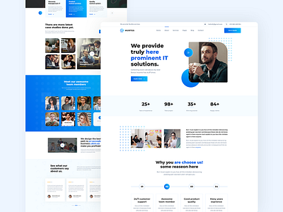 Murtes - IT Solutions And Services Company design minimal typography ui ux web website