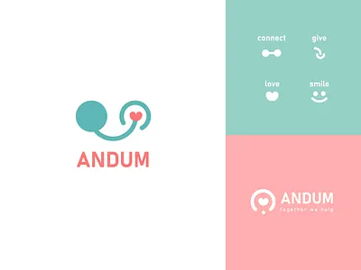 Charity Logo - Andum brand identity charity feminist logo logo design logotype sweet