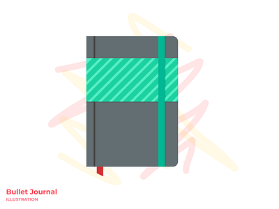 Bullet Journal Illustration art bullet journal clean design figma flat graphic design illustration illustrator minimal vector