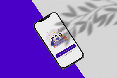 Login page for a mobile app app design graphic design illustration minimal ui