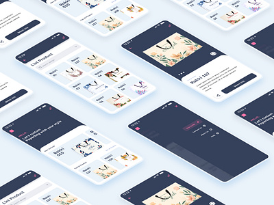 Shopping Bag App app cards clean ui figma mobile app mobile ui mockups product shop uidesign uiux
