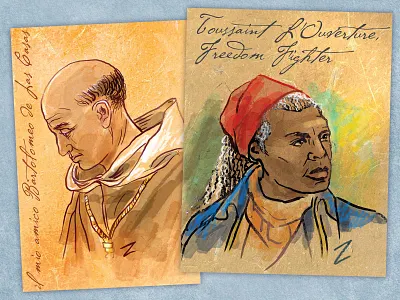 Zemi illustrations from American Hero heroes history illustration ink drawing photoshop art portraits