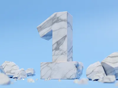 36 Days Of Type - 1 1 36 days of type 36daysoftype 36daysoftype1 3d 3d art blender marble one texture