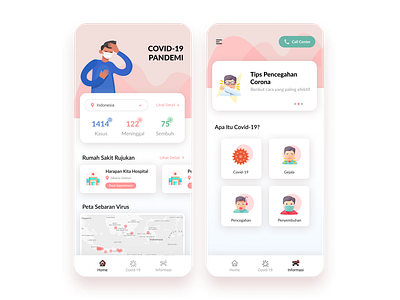 Covid-19 Apps app design figma mobile app ui uidesign ux