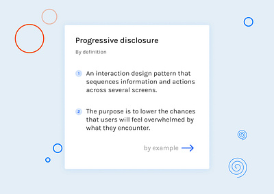 Progressive Disclosure card card design design new poster design principle research shadow shot terminology ui ux