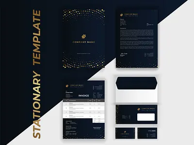 Luxury Branding Identity Stationary Design branding businesscard corporate envelope graphic design identity design illustration invoice letterhead logo modern stationary design