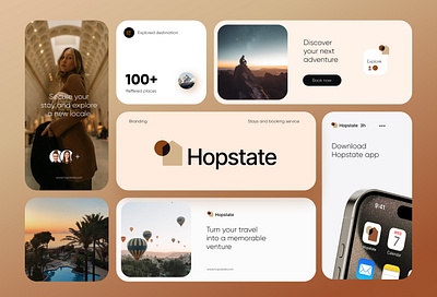 Hopstate Dashboard UI design. app ui design application ui branding cards ui dashboard ui design landing page typography ui