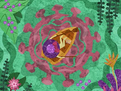 Keep Calm at Lake Corona boat corona coronavirus design illustration illustration art illustration design illustrations keep calm keep calm and carry on water