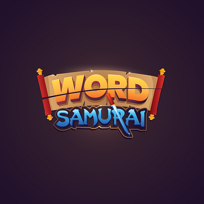 Word Samurai Logo Design branding design logo vector