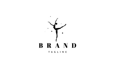 Ballerina logo brand branding design logo umuarus vector