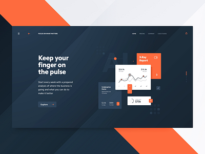 Landing Page UI Design - Sketch Speed Art analysis analytics course dashboard data delivery design dtail illustraion interface landing page marketing site report speed art statistics tracking tutorials ui ux ui design web design