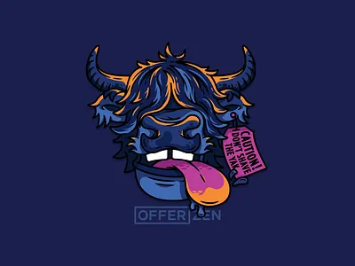 Don't Shave the Yak animal blog post colour design digital hairy illustration illustration design offerzen t shirt design tech tongue vector