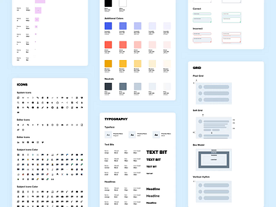 This is Pencil - Brainly Design System 8pointgrid animation animations box model button design system dropdown flat grid icon input label layout motion select soft grid styleguide typography ui webdesign