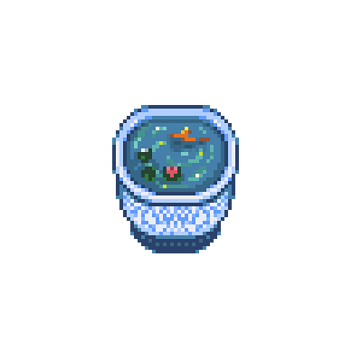 Garden Goldfish goldfish lilypad pixelart pottery