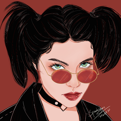 cool girl amazing cool digitalart drawing girl ipadproart procreate procreate art