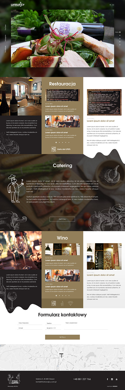 Winowajcy design ui ux web website