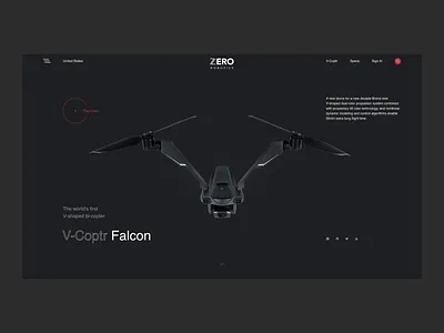 Design concept — V-Coptr animation behance clean design ecommerce interface minimal ui ux web