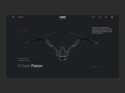 Design concept — V-Coptr animation behance clean design ecommerce interface minimal ui ux web