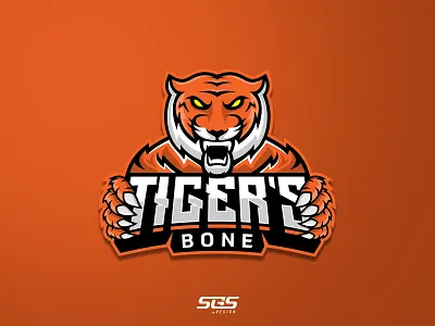 Logo TIGER BONE animals branding design design art esport esportlogo identity design illustration logo logo mark logodesign twitch vector visual visual design youtube logo