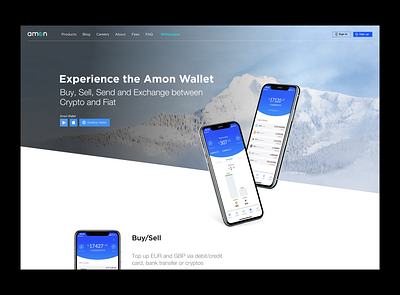 Landing Page cryptocurrency debit card landingpage webdesign