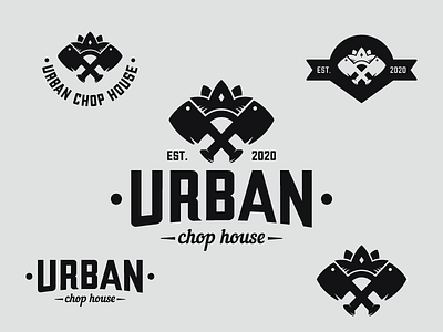 Urban Chop House - Vintage logo bbq bold brand identity branding branding concept butcher chop house design graphic design hipster illustration illustrator logo logo design meat steakhouse urban vector vintage logo