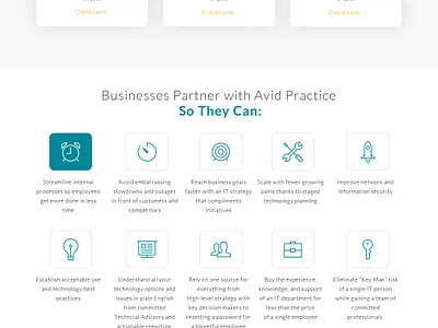 Avid Practice webdesign