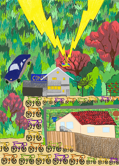 Isolation: day n° whatever -- Home (what else) art background cartoon city color creative digital drawing home illustration italy procreate procreate brushes quarantine