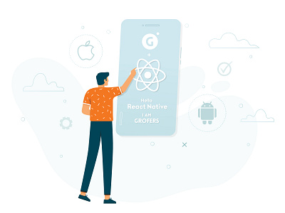 React Native-The Sinner and the Saint animation app artwork blog branding design flat design graphics icon identity illustration mobile motion graphics poster art product design product management prototype react native typography vector