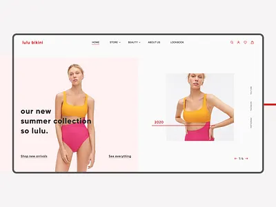 Online Bikini Store e comerce figma figma design junior product store ui ux web