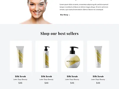Beauty webdesign