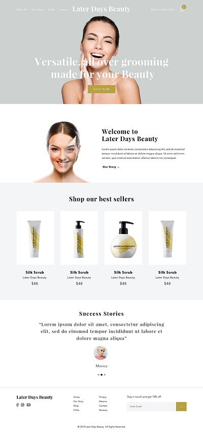 Beauty webdesign