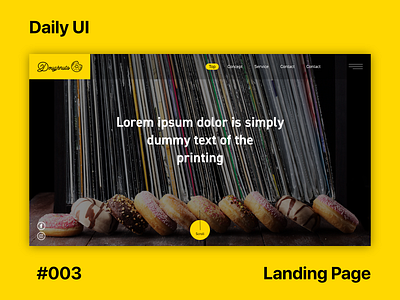 Daily UI Challenge / 003 - Landing Page 003 dailyui ui ux