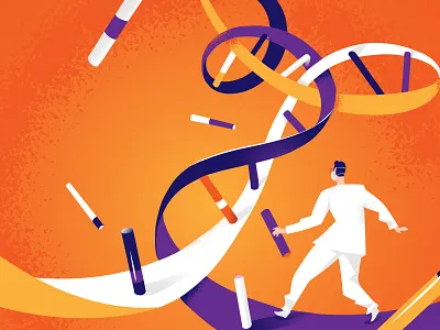 Looking for a Cure coronavirus covid 19 cure dna doctor emergency genetic hurca illustration lab test medical pandemic pharma research science scientist sequence test vaccine virus