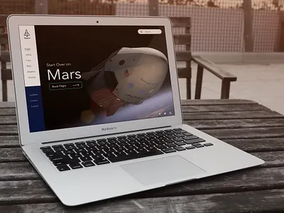 Space Website Theme MacBook ccoronavirus covid19 design mac macbook macbook air navigation navigation menu theme ui ui design user experience user interface ux design vertical navigation web design website