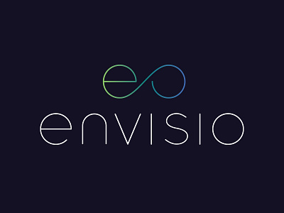 envisio Logo branding clean design icon identity lettering logo minimal typography vector