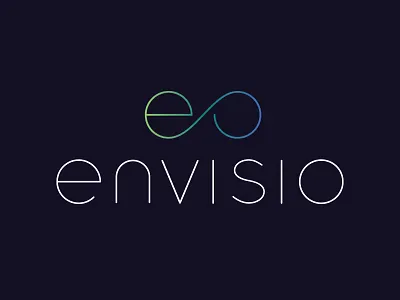 envisio Logo branding clean design icon identity lettering logo minimal typography vector