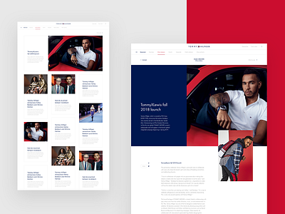 Tommy Hilfiger Global design fashion interface platform tommy hilfiger ui web webdesign website