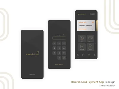 Hamrah Card Payment App finance app fintech fintech app idea minimal minimalism minimalist minimalistic new online payment pay payment payment app redesign trend trend 2020 ui uiux ux