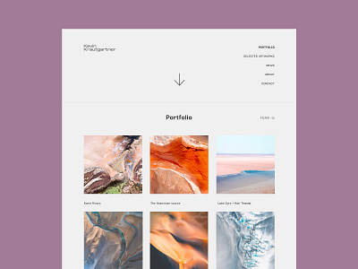 Photographer Portfolio website app design identity interaction minimal minimal app minimalism photo photography photography logo portfolio portfolio website solid color ui ux web website website design