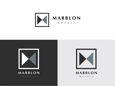 "MARBLON" LOGO brand identity branding creative flat icon lettering logo logo 2020 marble marblelogo marblon minimal mlogo new logo