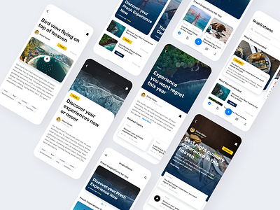 Bookify News & Article Page app application blog design design dribbble best shot ios app design news card newsfeed ui ui ux ui design