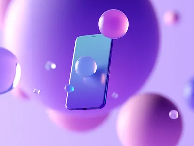 Phone Styleframe 3d c4d cinema 4d motion motion design motiongraphics octane social ui ux