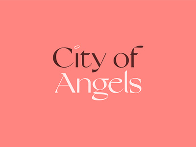 City of Angels advertising brand color creative explore font freelance designer graphic design holiday la lettering los angeles typography usa vacation vector