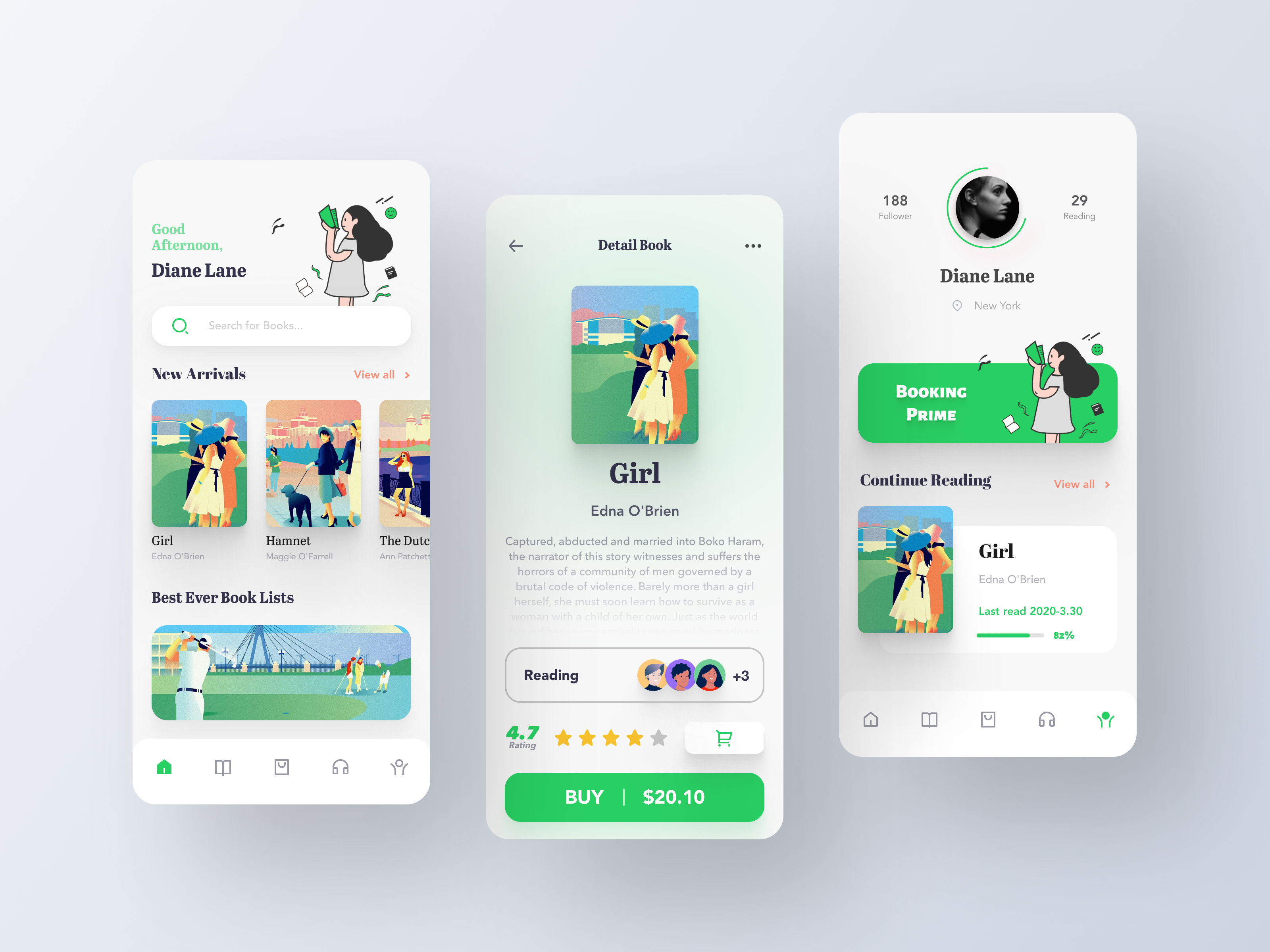 Example of Library App Design