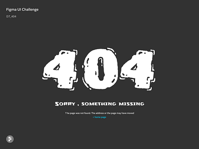 Figma UI Challenge_Day7_404 error page 404 404 error dailyui figma