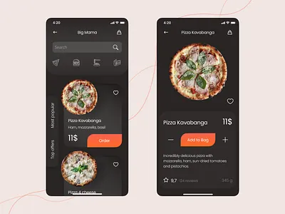 Food Delivery Mobile App design food delivery app food delivery service mobile app ui ui design
